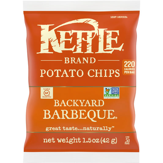 Kettle Foods Chip Potato Backyard Barbeque 1.5 oz (Pack of 24)