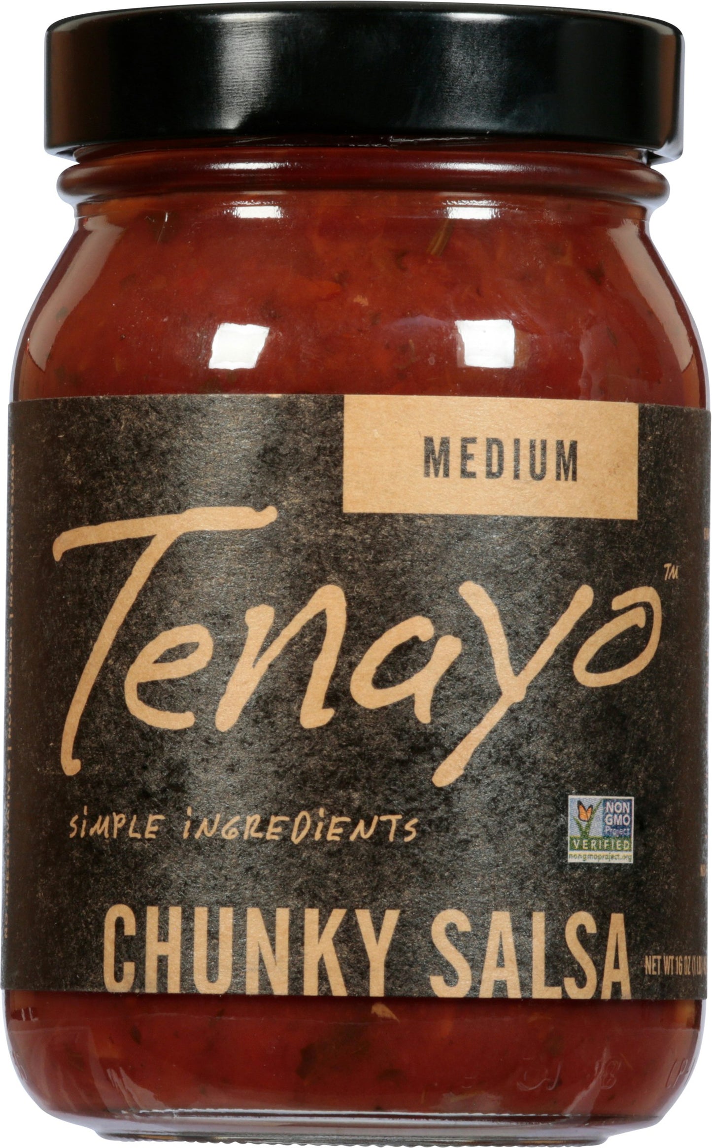 Tenayo Salsa Chunky Medium 16 Oz Pack of 6