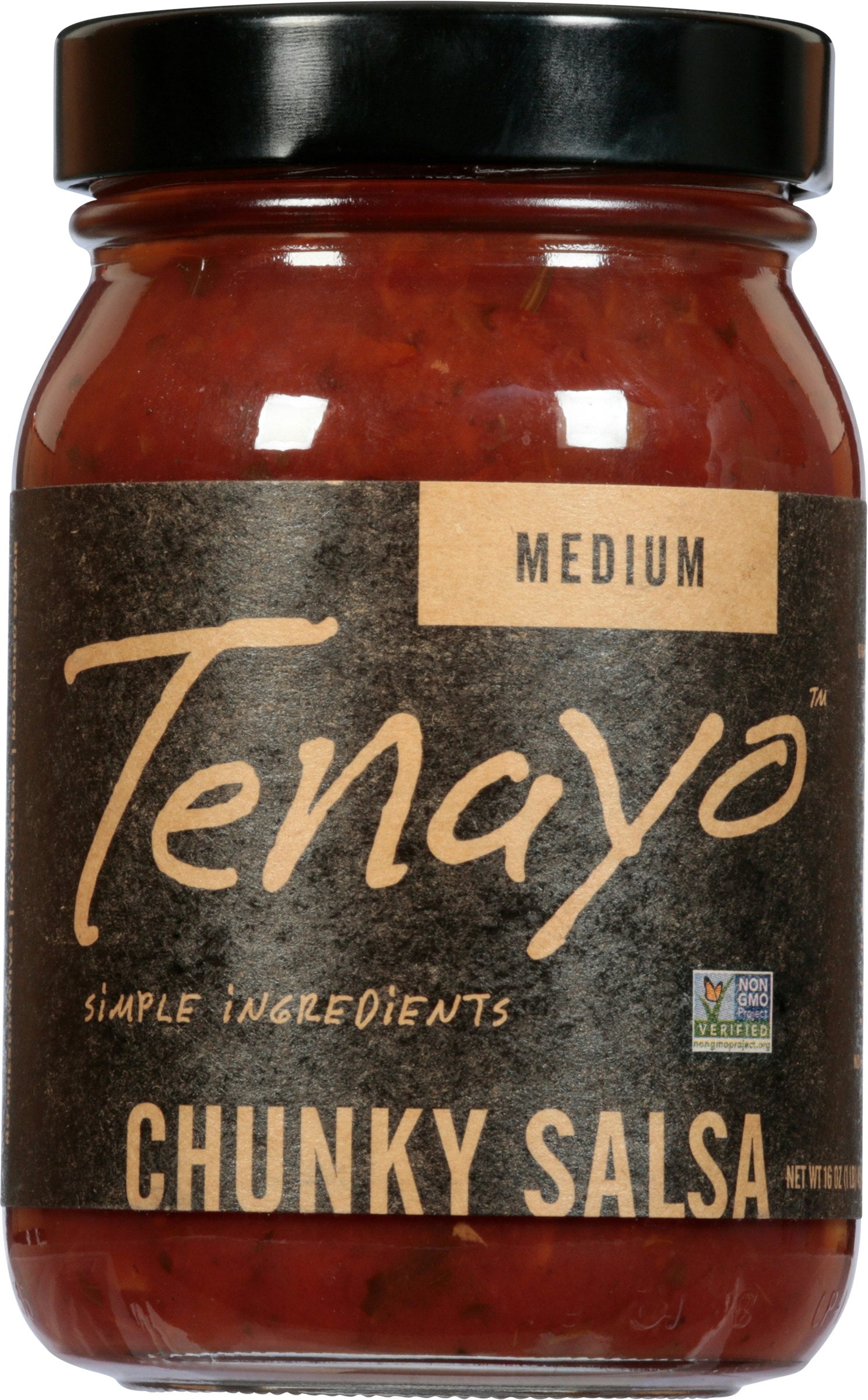 Tenayo Salsa Chunky Medium 16 Oz Pack of 6
