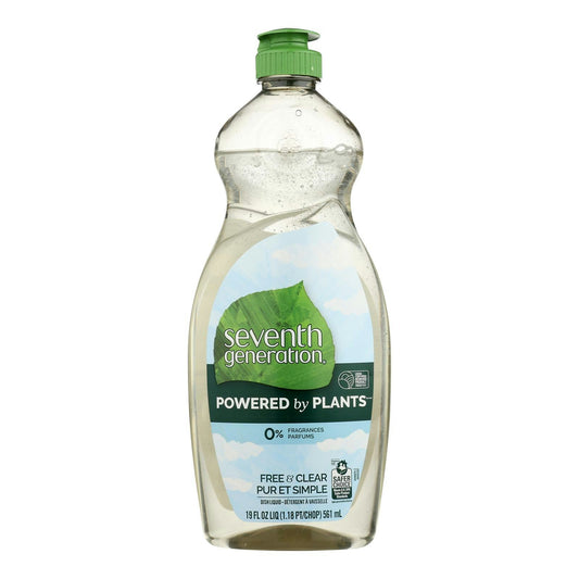 Seventh Generation - Dish Liquid Free & Clear 19 fl. oz (Pack of 6)