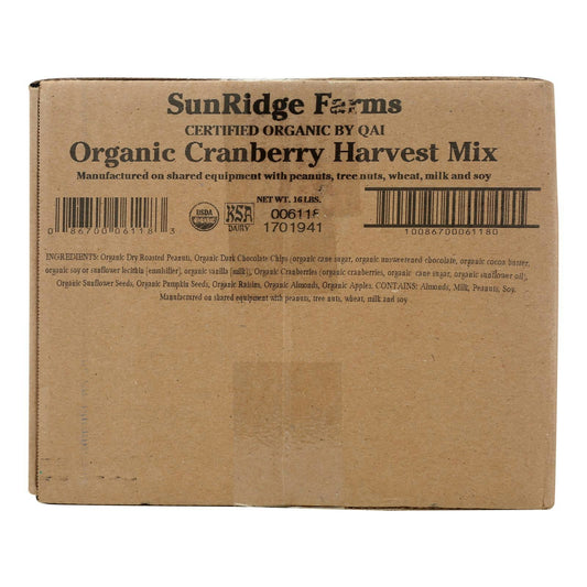 Falcon Eb Trail Mix Cranberry Harvest Organic 16 Lb