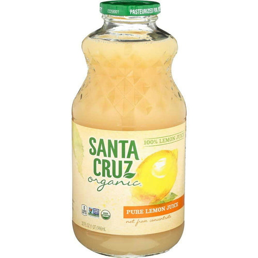 Santa Cruz Organic Pure Lemon Juice - 32 Fluid Ounce (Pack of 6)