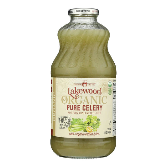 Lakewood - Juice Pure Celery 32 fl. oz (Pack of 6)