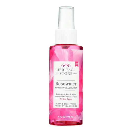 Heritage Rose Water W Atomizer 4 Oz Pack of 6