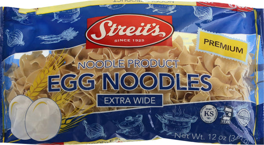 Streits Noodle Extra Wide 12 Oz Pack of 12