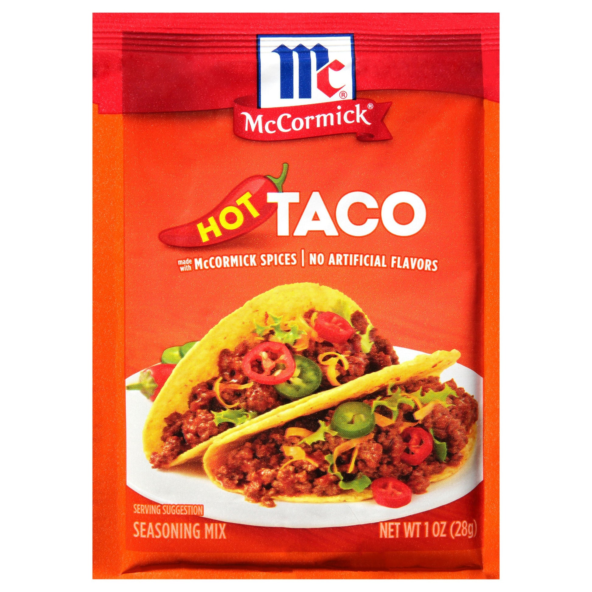 Mc Cormick Seasoning Taco Hot 1 Oz Pack of 12
