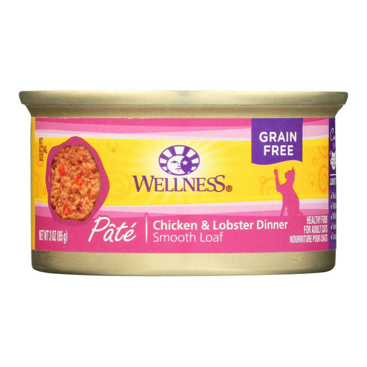 Wellness Pet Products Cat Food - Chicken and Lobster 3 oz (Pack of 24)