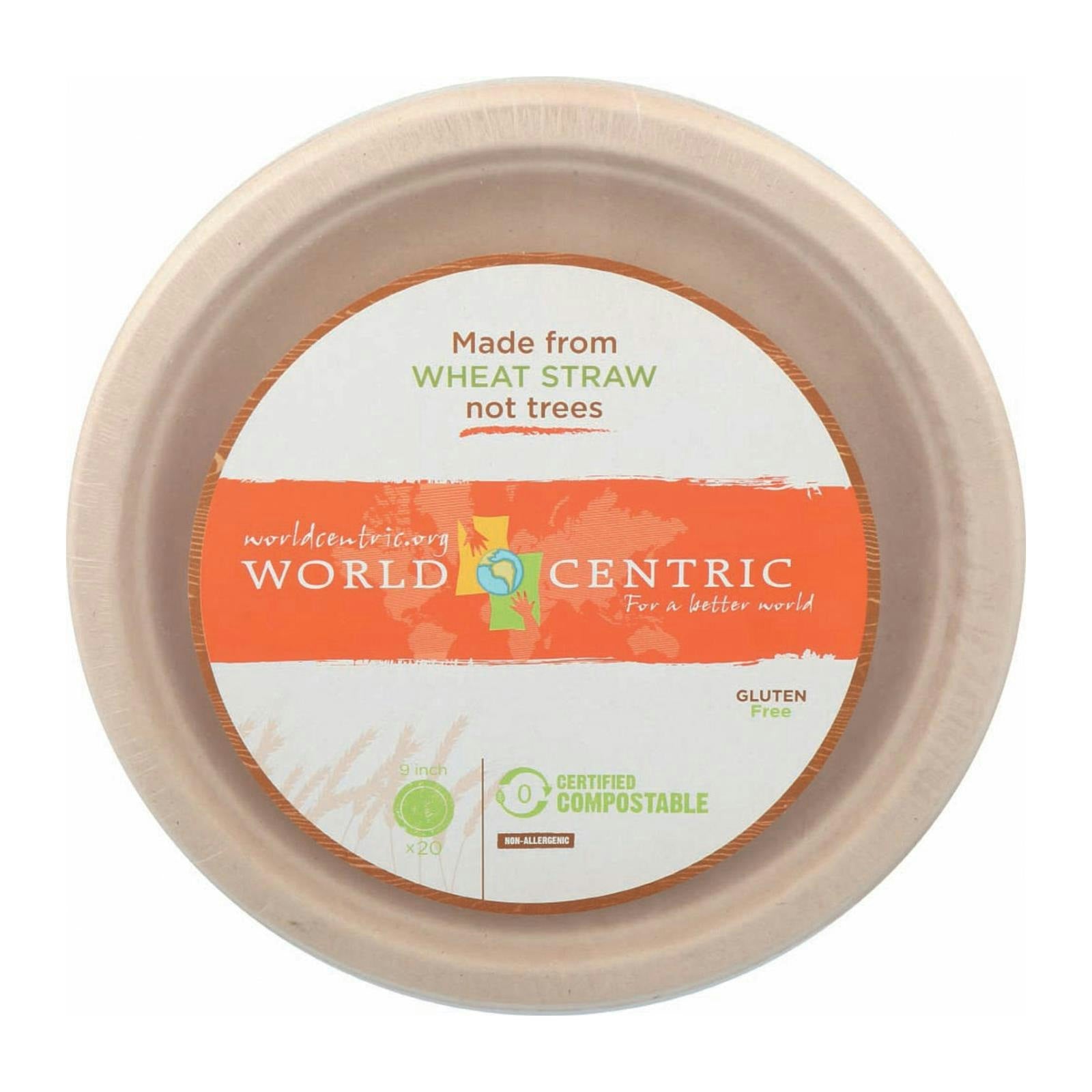 World Centric Fiber Plate 20 Count (Pack of 12)