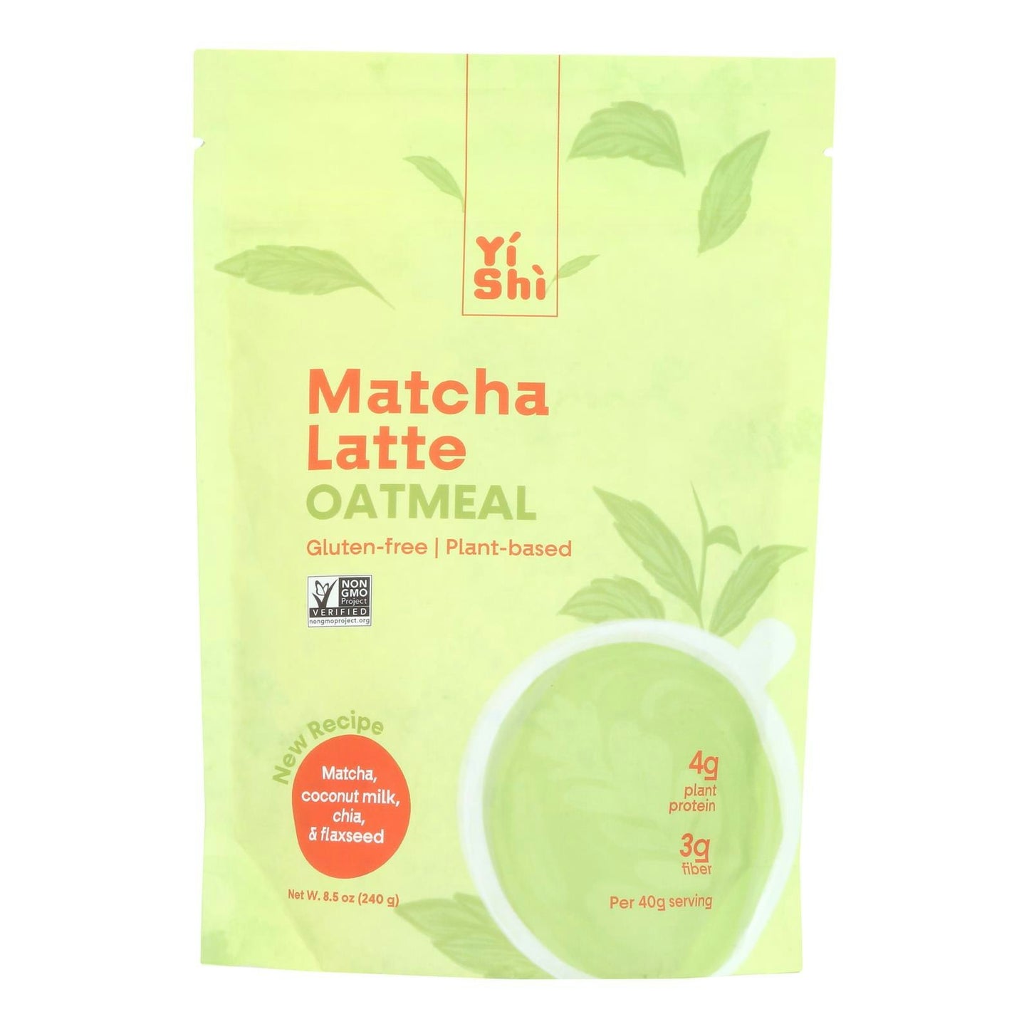 Yishi Oatmeal Matcha Latte 8.5 Oz (Pack Of 5)