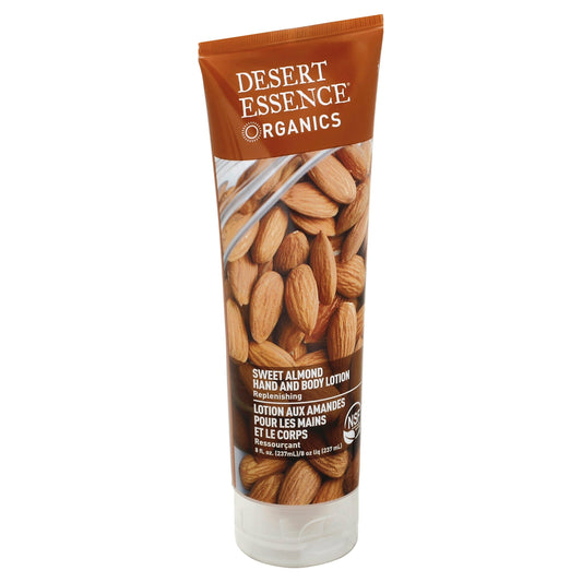 Desert Essence Lotion Hand Body Sweet Almond Organic 8 Fo Pack of 3