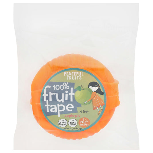 Peaceful Fruits Fruit Tape Apple Pie 0.5 Oz (Pack of 12)