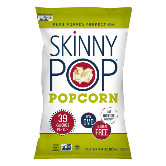Skinny Pop Popcorn RTE Natural 4.4 oz (Pack of 12)