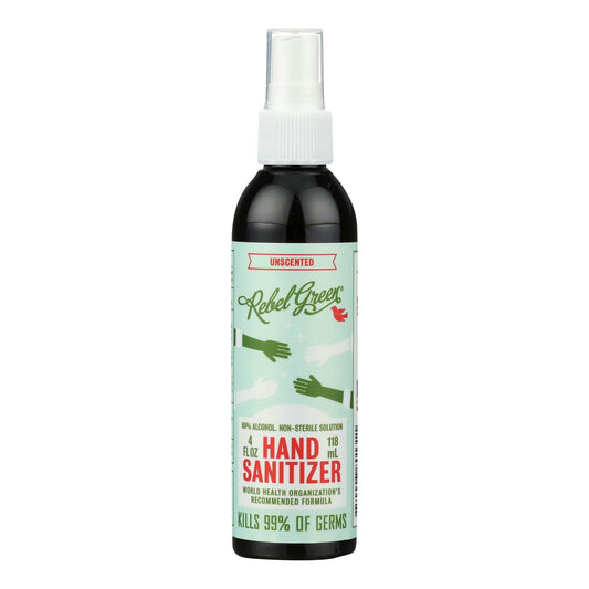 Rebel Green Hand Sanitizer Unscented  4 Fl. Oz Pack of 1