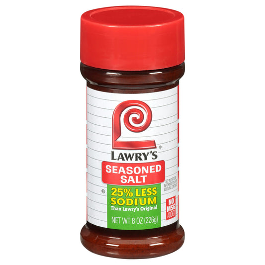 Lawrys Seasoned Salt Less Sodium 8 Oz (Pack of 12)