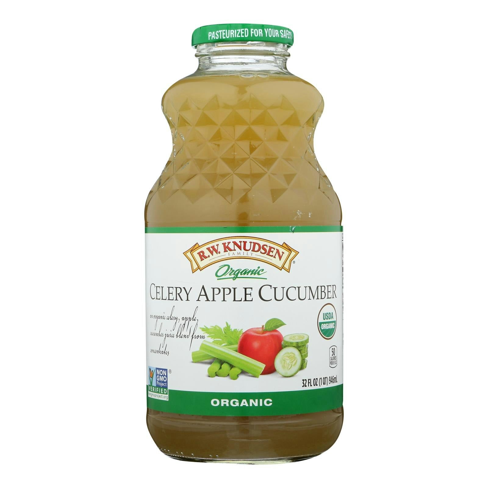 R.W. Knudsen Juice Celery Apple Cucumber Organic 32 Fo Pack of 6