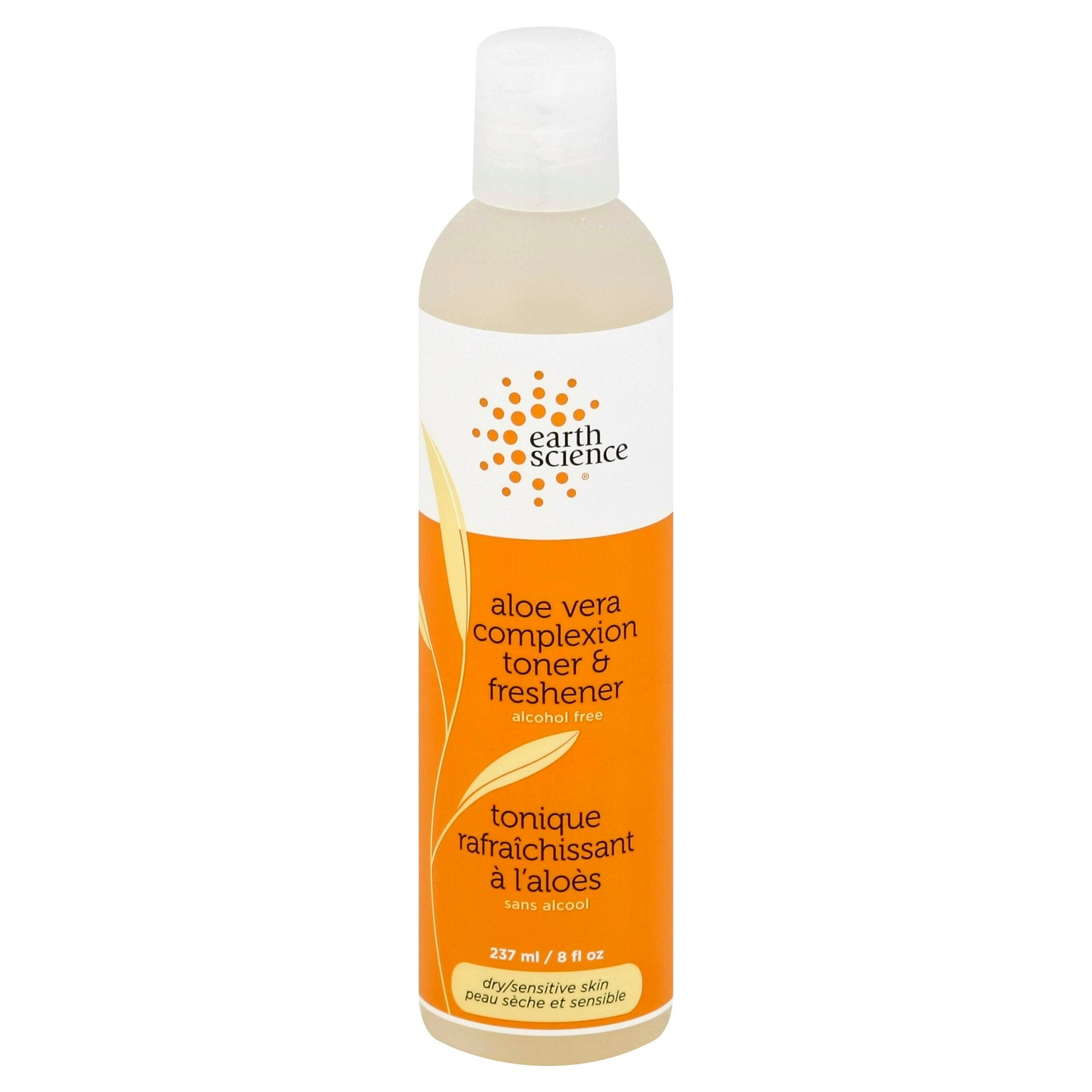 Earth Science Toner & Freshner Complexion Aloe Vera Dry Sensitive 8 Oz Pack of 3