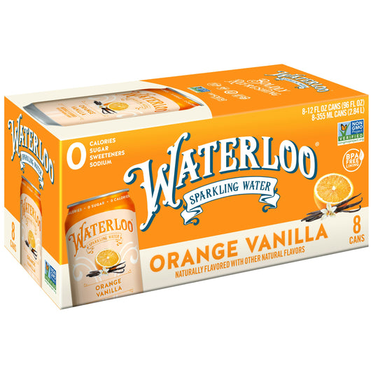 Waterloo Sparkling Water Sparkling Orange V 96 fl oz (Pack of 3)