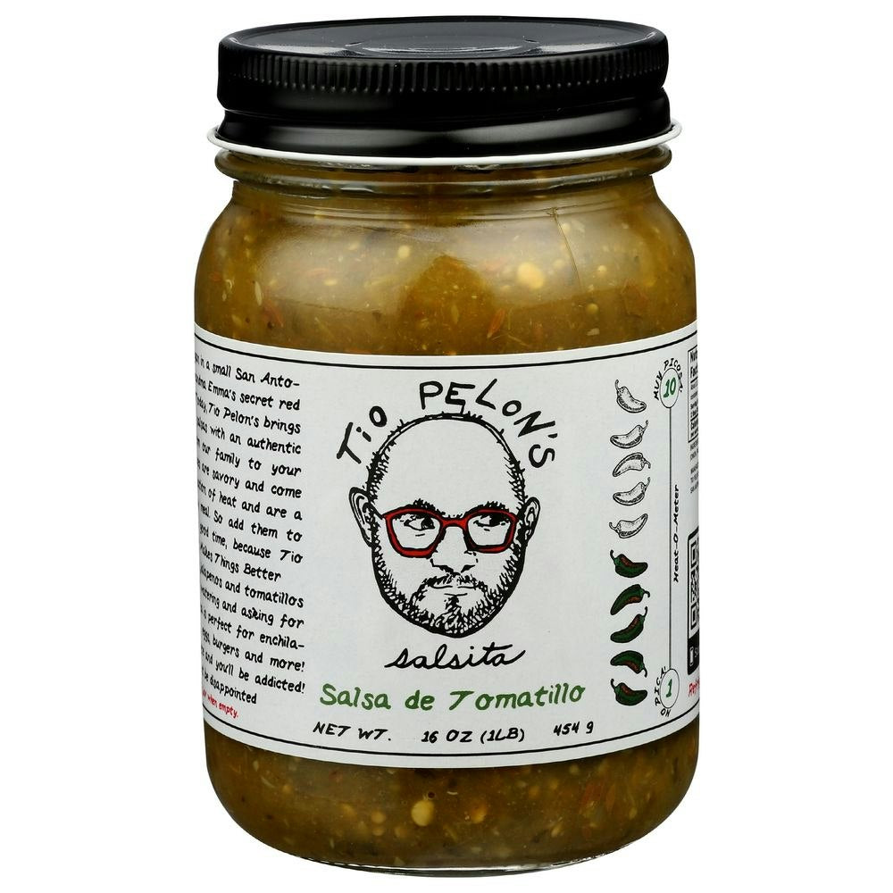 Tio Pelons Salsita Tomatillo Jalapeno Salsa - 16 Ounce (Pack of 6)