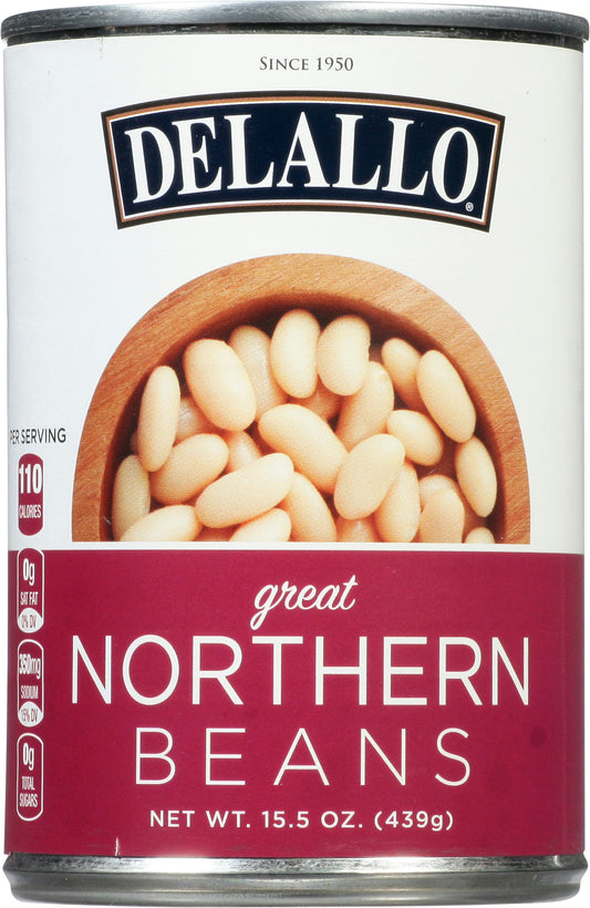 Delallo Bean Great Northern 15.5 Oz Pack of 12