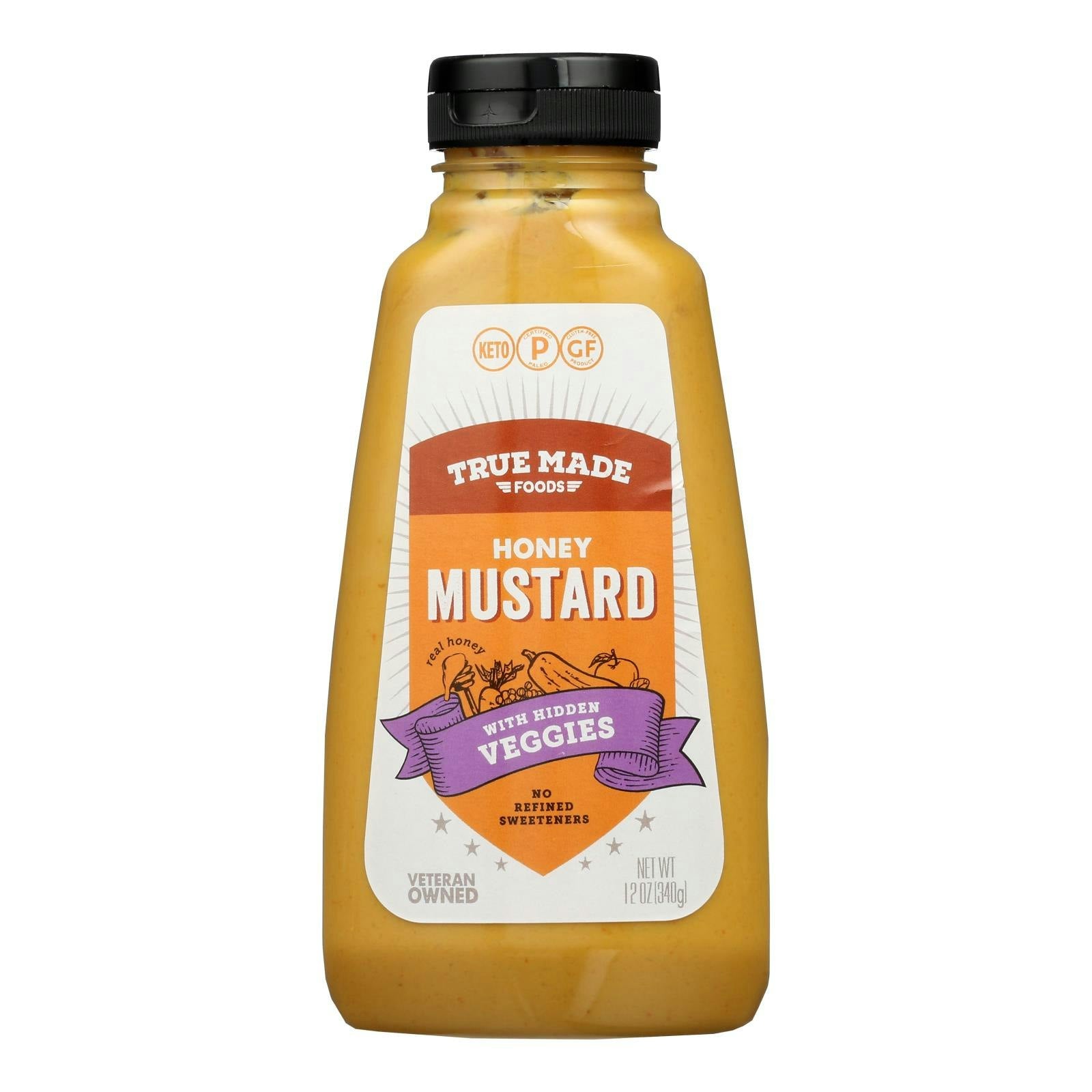 True Made Foods - Mustard Honey Hidden Veggie 12 oz (Pack of 6)