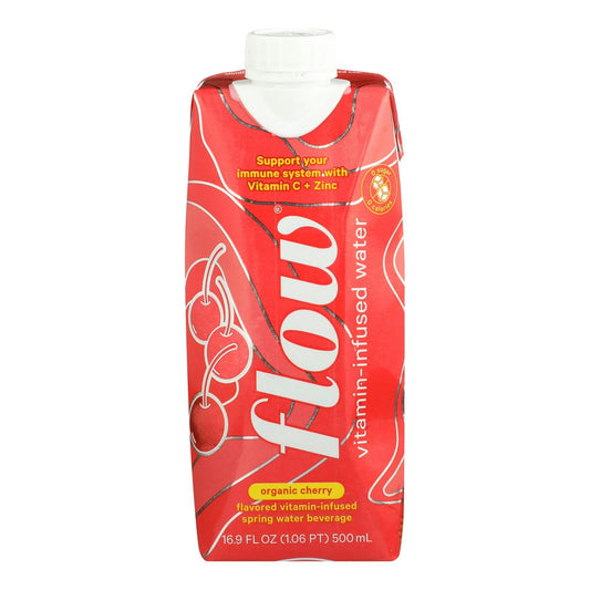 Flow Water Vitamin Cherry Organic 16.9 Fl Oz (Pack Of 12)