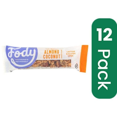 Fody Gluten Free Almond Coconut Bar - 1.41 Ounce (Pack of 12)