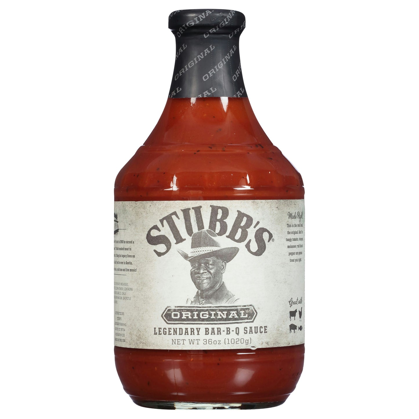 Stubbs Sauce BBQ Original 36 Oz Pack of 6