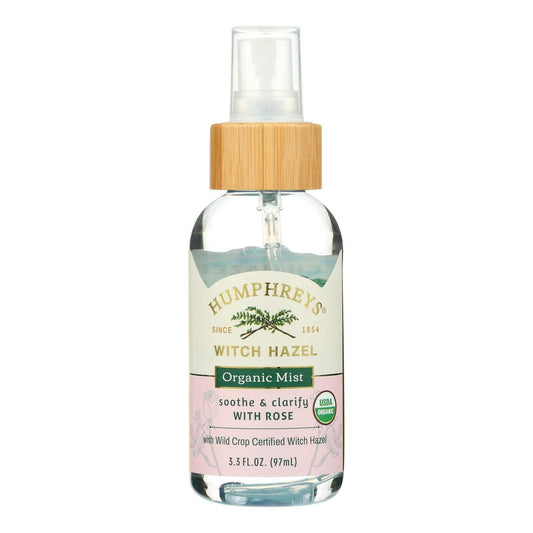 Humphreys Homeopathic Remedies - Witch Hazel Mist Rose - 3.3 Fl oz (Pack of 12)