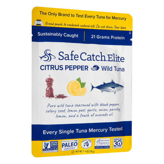 Safecatch Tuna Wild Elite Citrus Pepper 2.6 oz (Pack of 12)