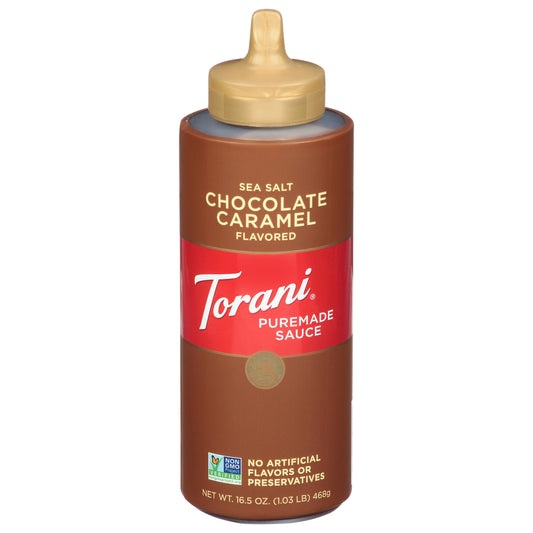 Torani Puremade Salted Caramel Sauce 16.5 oz (Pack of 4)