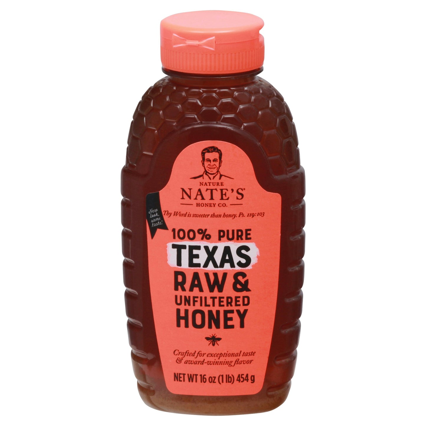 Nature Nates Honey Raw Texas Unfiltered 16 Oz (Pack of 6)