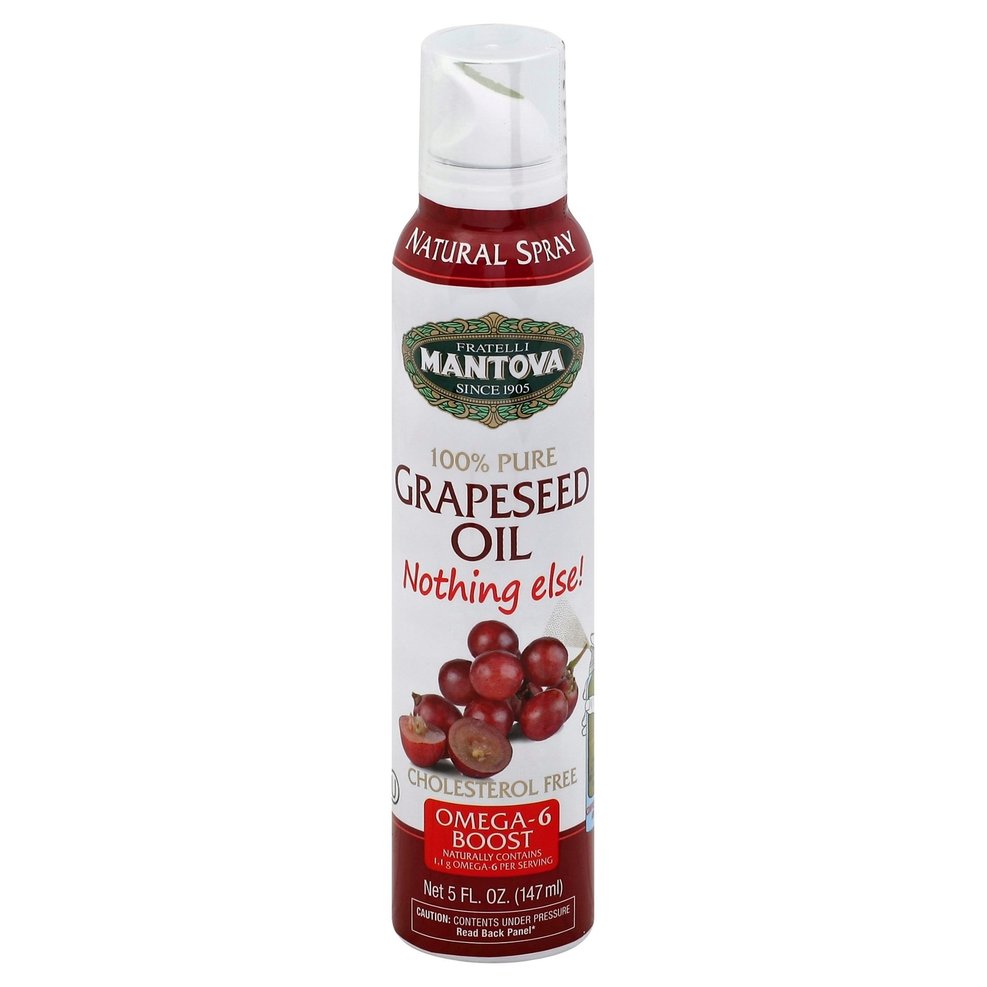 Mantova Oil Spray Grapeseed 5 Oz (Pack of 6)
