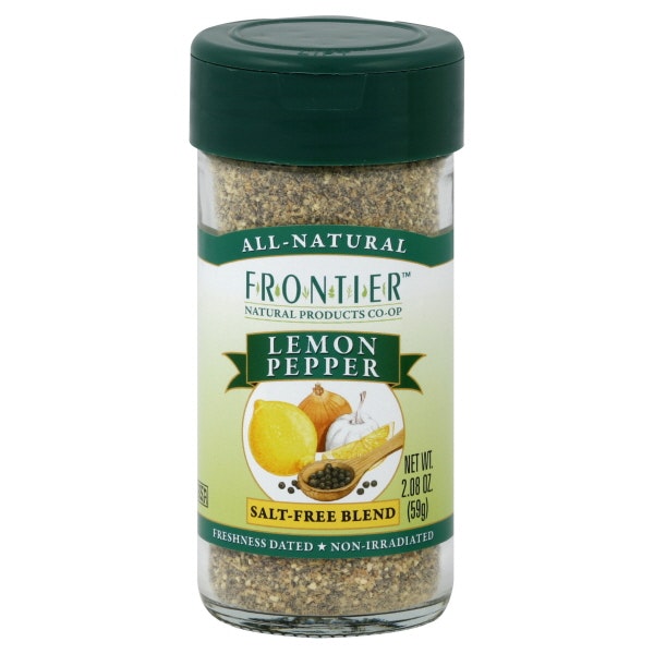 Frontier Herb Seasoning Lemon Pepper Sugar Free 1.4 Oz