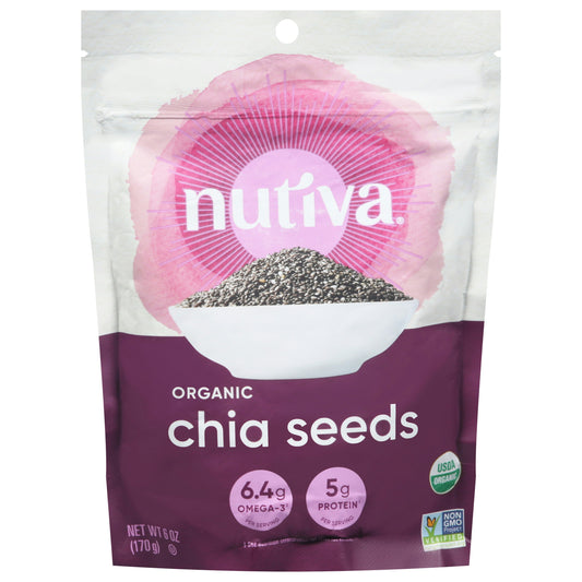 Nutiva Chia Seed Black 6 Oz (Pack of 12)