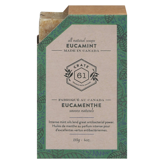 Crate 61 - Eucamint Bar Soap - 4 oz (Pack of 8)