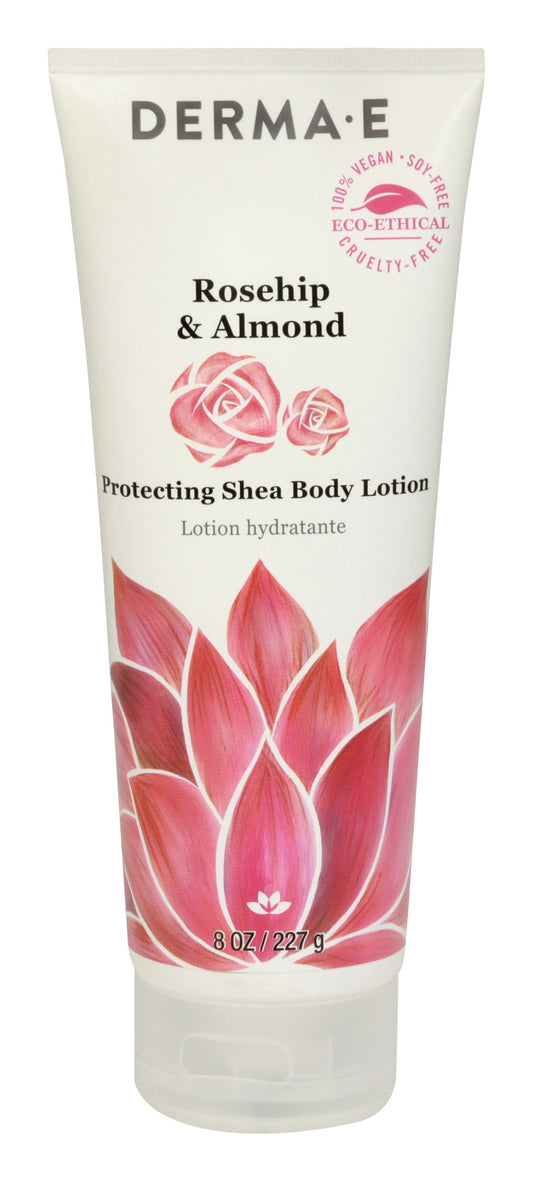 Derma E Lotion Body Shea Rosehip Almond 8 Oz Pack of 1