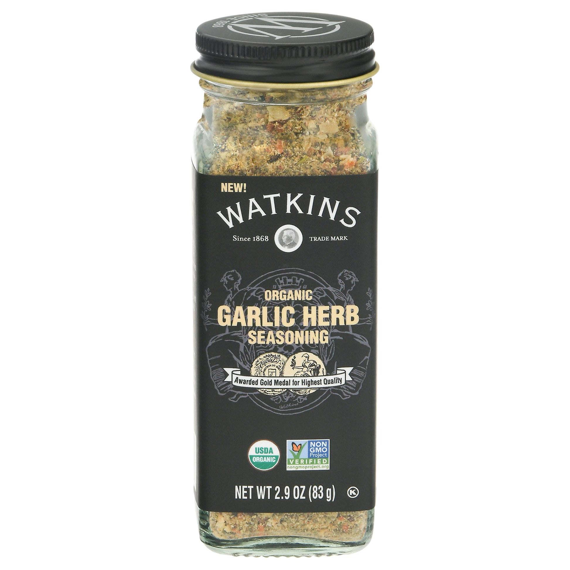 Watkins Spice Garlic Herb Organic 2.9 Oz (Pack of 3)