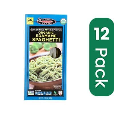 Seapoint Farms Pasta Organic Edamame Spaghetti Box - 7.05 oz (Pack of 12)