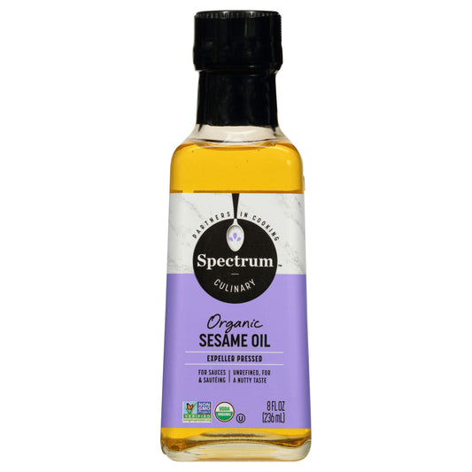 Spectrum Naturals Oil Sesame Unrefined 8 Fo (Pack Of 6)