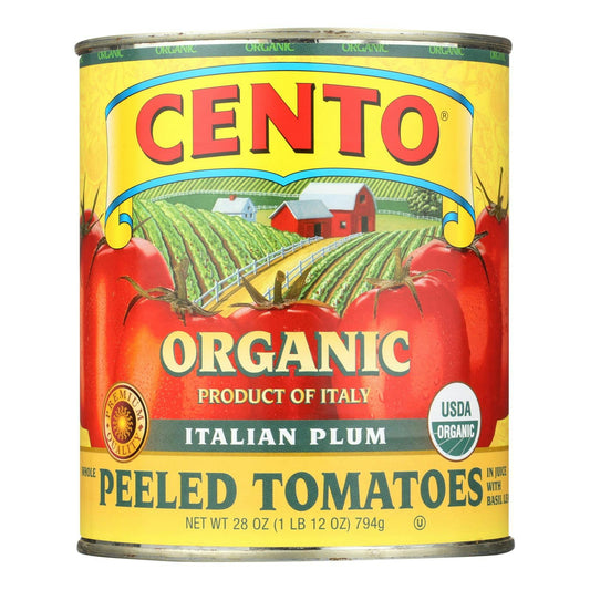 Cento Italian Plum Whole Peeled Tomatoes 28 oz (Pack of 6)