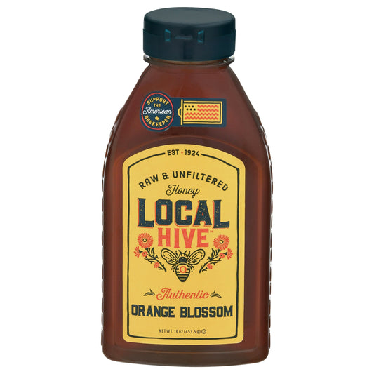 Local Hive Honey Orange Blossom 16 Oz Pack of 6