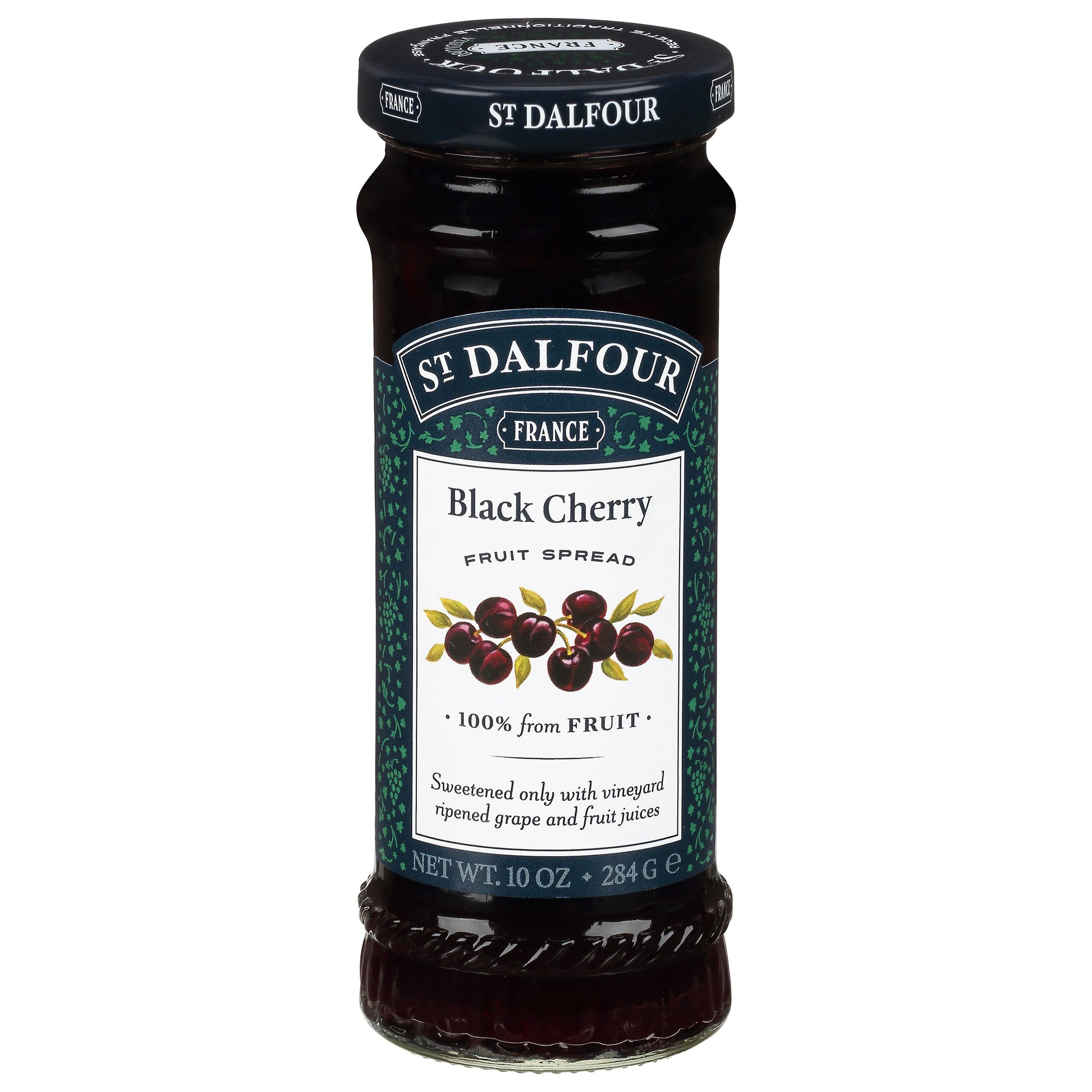 St Dalfour Conserve Black Cherry 10 Oz (Pack of 6)