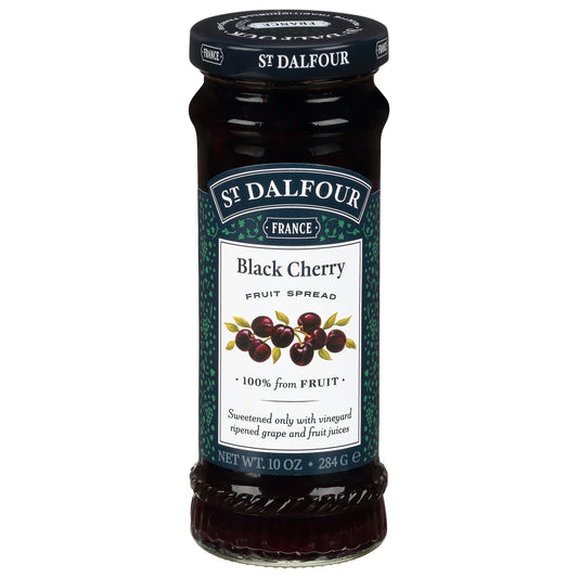 St Dalfour Conserve Black Cherry 10 Oz (Pack of 6)
