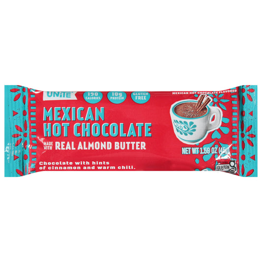Unite Bar Protein Mexico Hot Chocolate 1.59 oz (Pack of 12)