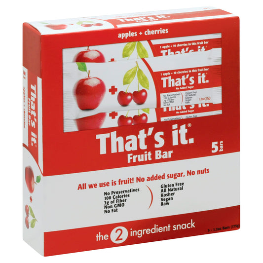 Thats It Bar Apple Cherry 6 Oz (Pack of 6)