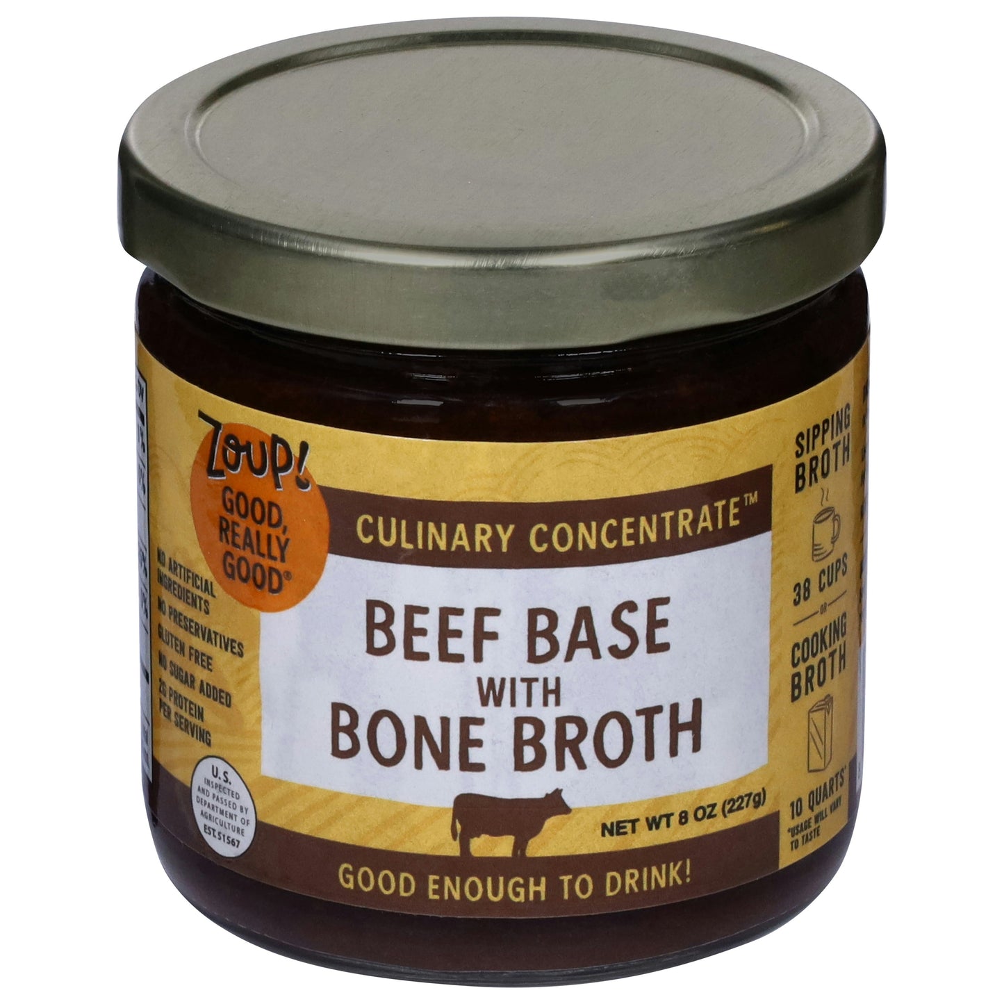 Zoup Good Really Bone Broth Concentrate Beef 8 Oz (Pack Of 6)