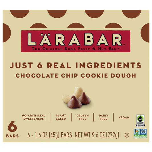 Larabar Bar Chocolate Chip Cookie Dough 9.6 Oz Pack of 8