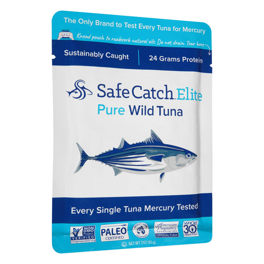 Safecatch Tuna Wild Elite Single Peach 3 oz (Pack of 12)