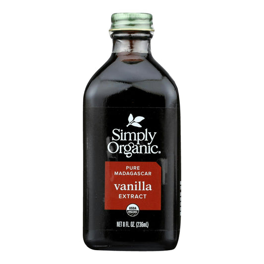 Simply Organic Extract Pure Vanilla Madagascar - 8 oz (Pack of 6)