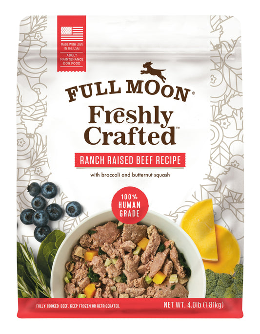 Full Moon Meal Dog Beef Frozen 4 Lb Pack of 4